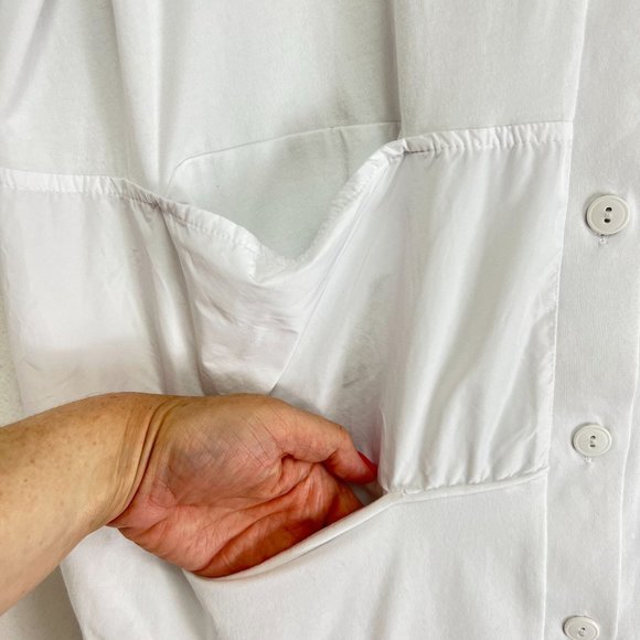 Luukaa White Button Up Shirt Size 10 - Picture 4 of 8